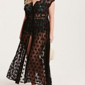 Floral Lace button-up dress